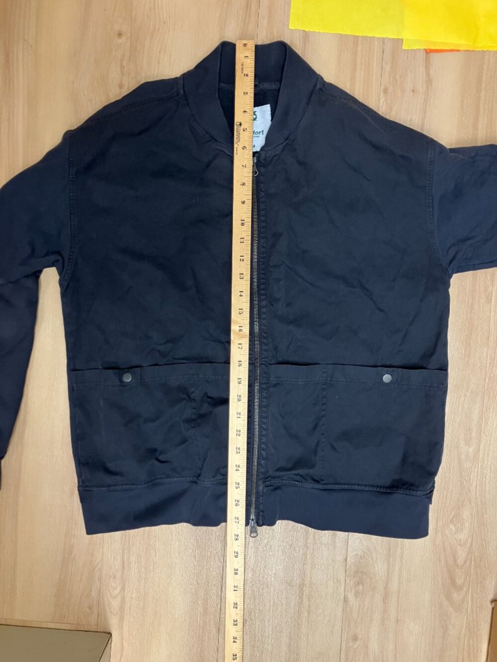 Luxfort Canvas Artist Painter Jacket Cotton Twill Navy Canvas Loops - Picture 4 of 10